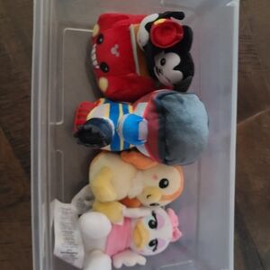 Disney Plush Toy Collection - Red, Black, Blue, Yellow, Pink